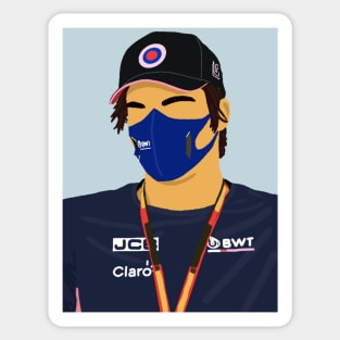 Lance Stroll at the 70th Anniversary Grand Prix at Silverstone Sticker